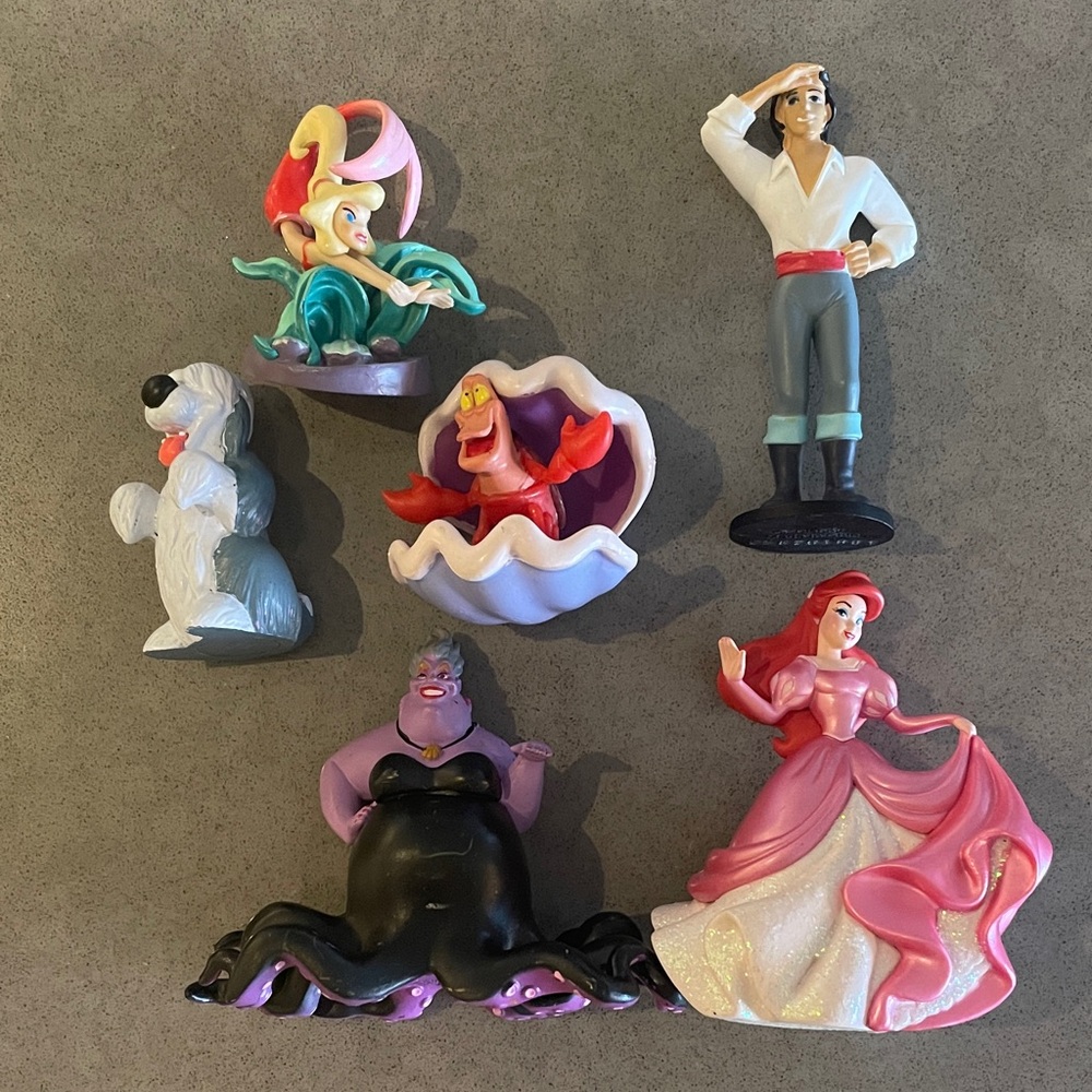Disney Colorful Little Mermaid Character Collection